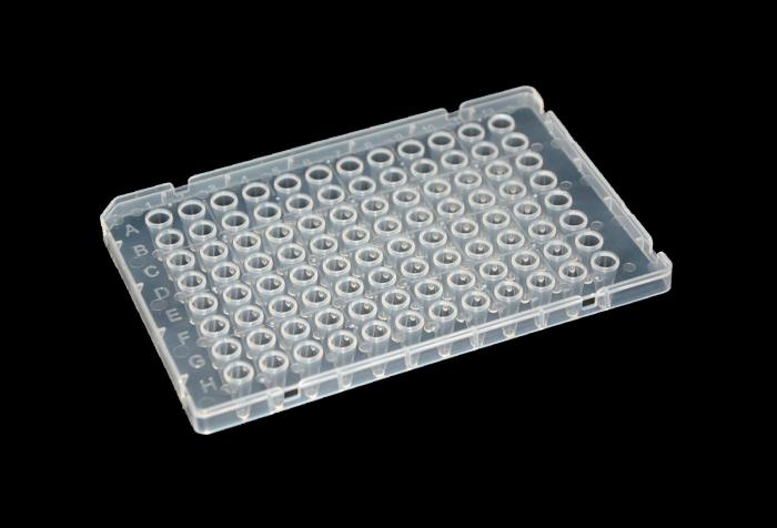 AB-01N-G001, 0.1ml 96 wells Half skirt PCR plate, nature